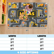Custom Road Map Area Rug
