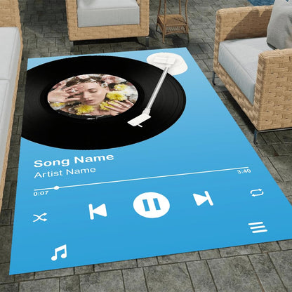 Custom Music Album Doormat for Front Door and Entryway