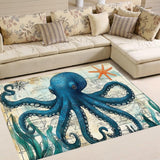 Custom Octopus Welcome Mat for Coastal Home and Entryway