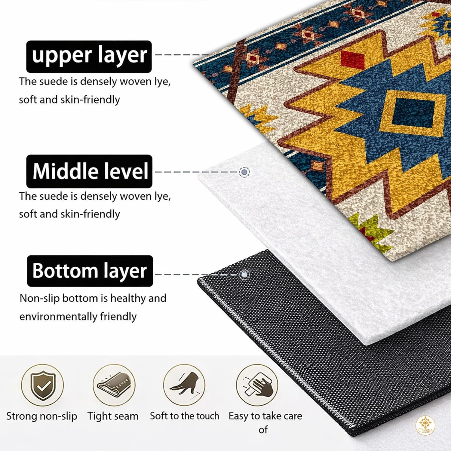 Custom Family Name Welcome Doormat for Front Door and Entryway - A3