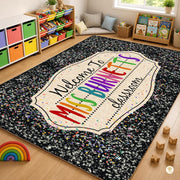 Custom Notebook Welcome Mat for Kids and Classroom - Galaxy Style D02 / 2' x 3' (Rectangular)