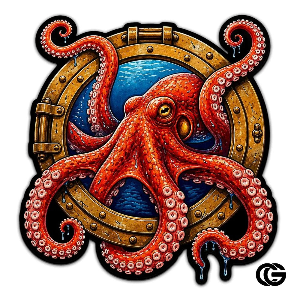 Custom Octopus Welcome Mat with Sea Monster and Name