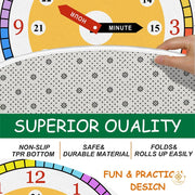 Custom Feelings Wheel Welcome Mat for Classroom and Office