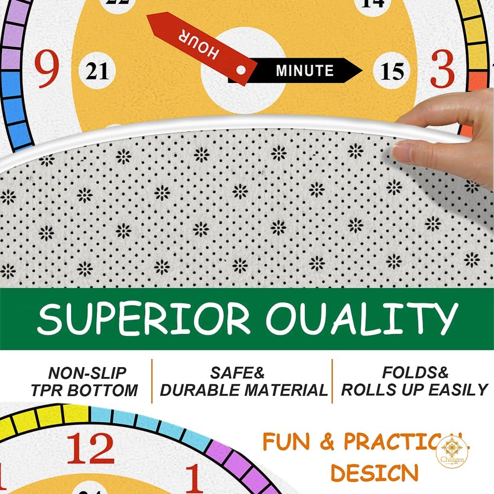 Custom Feelings Wheel Welcome Mat for Classroom and Office