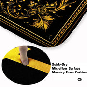Personalized Orthodox Christian Area Rug, Custom Eastern Orthodox Russian Greek Byzantine Non-Slip Rug for Women Men, IC XC Nika Cross Mat for Living Room, Bedroom, Church Decor (D3)