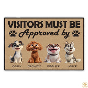 Personalized Dog Doormat with Custom Photo and Name
