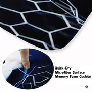 Close-up view of the soft microfiber surface and detailed soccer ball artwork - thumbnail image 3 of 7