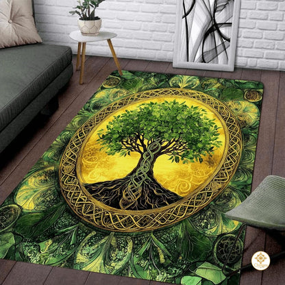 Custom Celtic Tree of Life Welcome Mat for Front Door - Tree-ds07