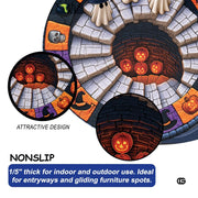 Custom Halloween 3D Effect Optical Illusion Spooky Round Rug (D3)