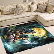 Custom Galaxy Wolves Rug for Bedroom and Living Room - Wolf-ds06