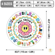 Custom ABC Educational Rug for Classroom and Kids Room - Cute Abc-01
