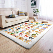Sign language educational rug styled in colorful preschool classroom. - thumbnail image 8 of 9