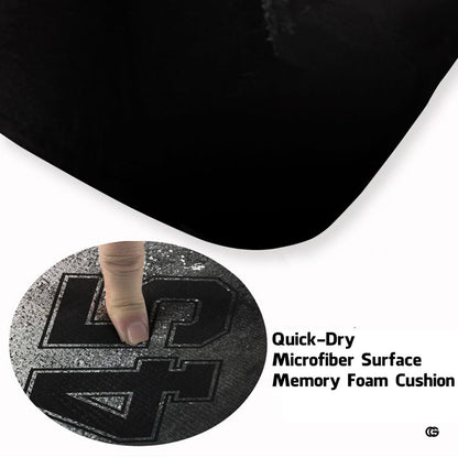 Close-up view of the soft microfiber surface and detailed baseball seam stitching graphic - thumbnail image 3 of 7