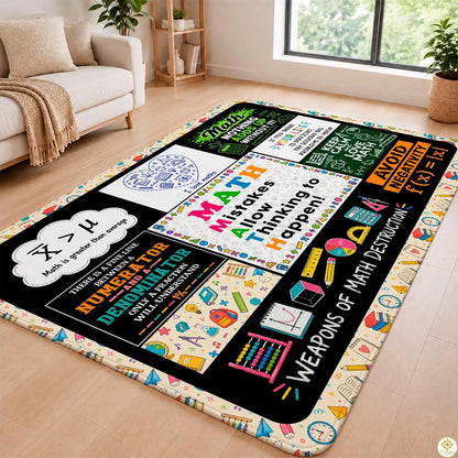 Custom Math Area Rug