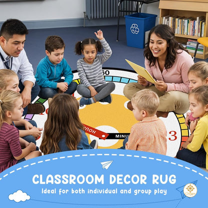 Custom Feelings Wheel Welcome Mat for Classroom and Office