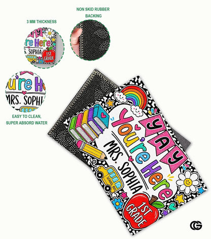 Personalized Classroom Doormat with Custom Teacher Name