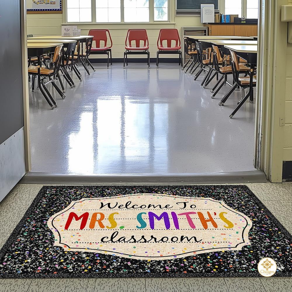 Custom Notebook Welcome Mat for Classroom and Back to School