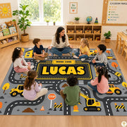 Custom Road Map Area Rug