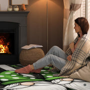 Entryway floor arrangement featuring the whimsical shamrock gnomes area rug - thumbnail image 8 of 8