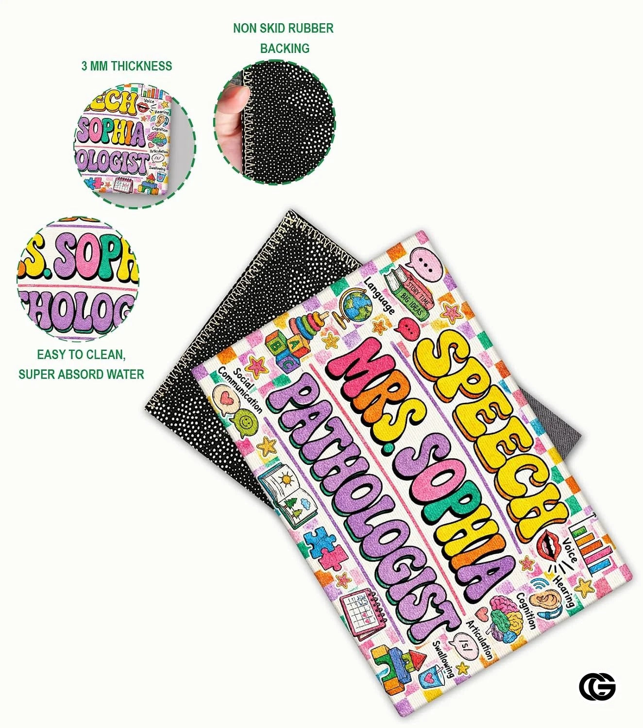 Personalized Classroom Welcome Doormat for Teachers and Students