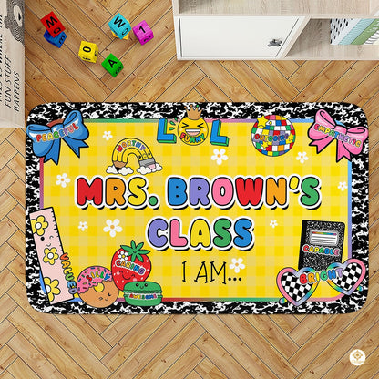 Custom Family Name Welcome Doormat with House Address - Cute Affirmations