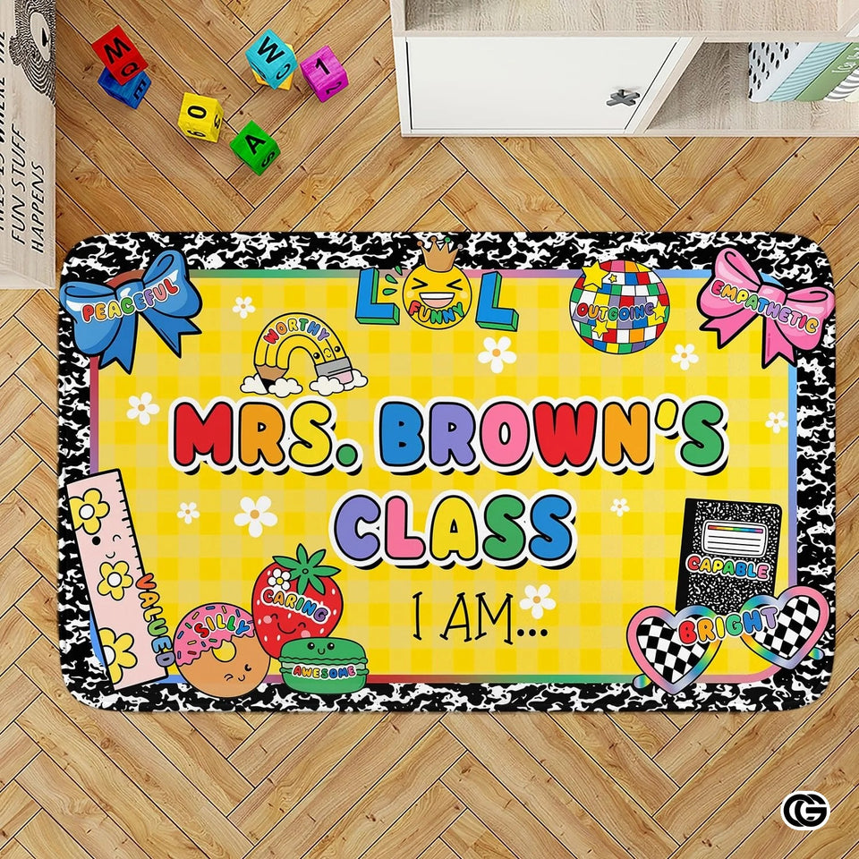 Personalized Welcome Doormat with Family Name and Address