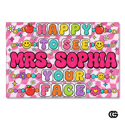 Personalized Classroom Doormat with Custom Teacher Name