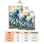 Custom Octopus Welcome Mat for Front Door and Entryway