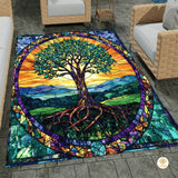 Custom Tree of Life Welcome Mat for Entryway and Living Room - Tree-ds15