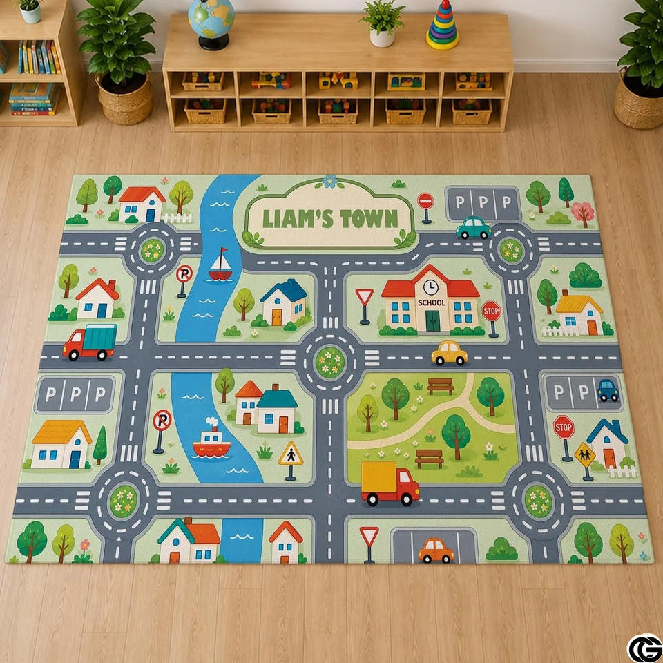 Personalized Welcome Doormat with Family Name and Address