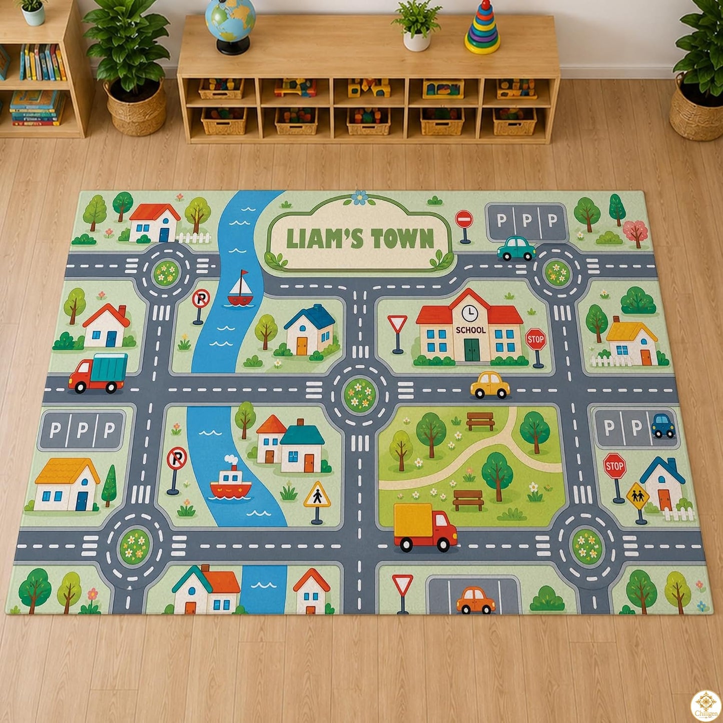 Personalized Welcome Doormat with Family Name and Address