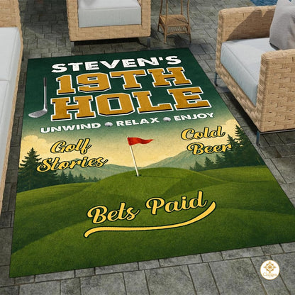 Custom Golf Welcome Mat for Front Door and Entryway - Style 10
