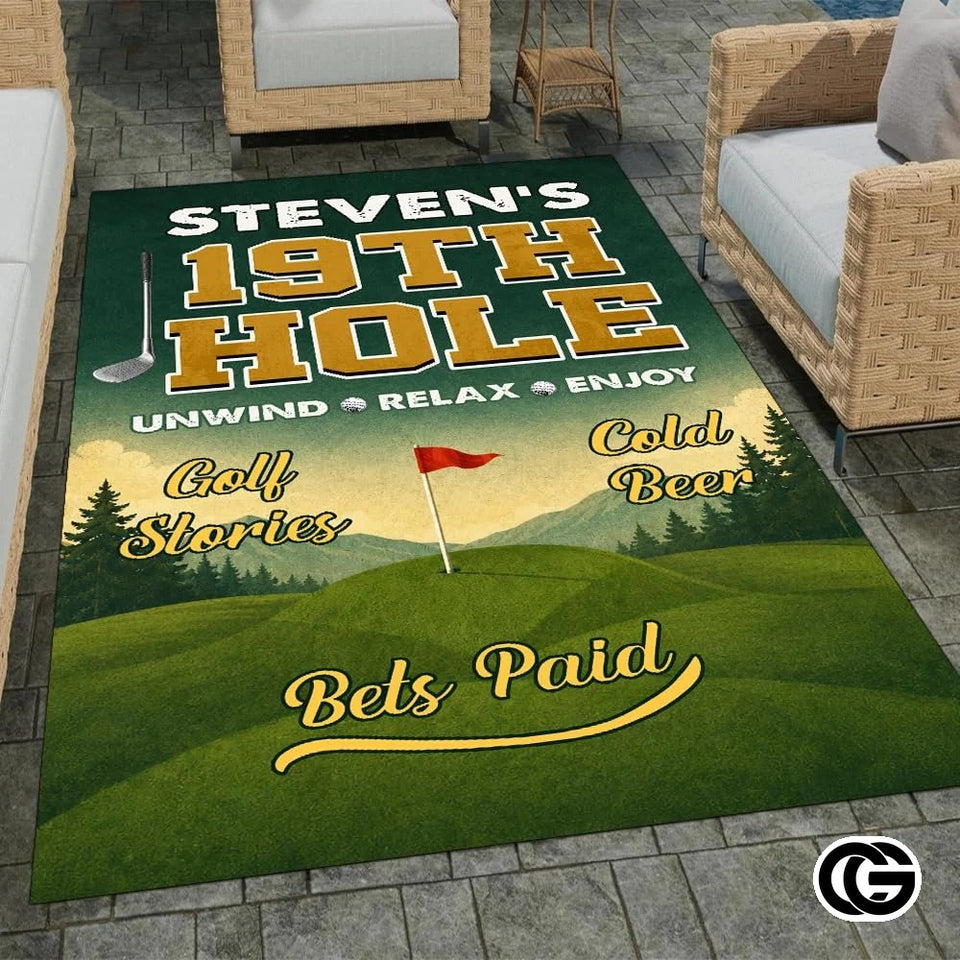 Custom Golf Welcome Mat for Front Door and Entryway - Style 10