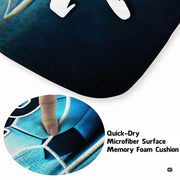 Soft low-pile microfiber surface texture on soccer goal net sports area rug - thumbnail image 3 of 8