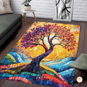 Custom Tree of Life Doormat with Celtic Pattern and Non Slip Backing - Tree-ds01