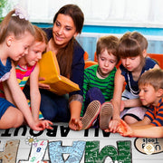 Custom Mathematics Educational Welcome Mat with School Formulas
