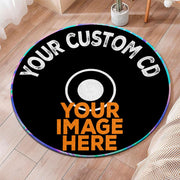 Personalized Vinyl Record Rug with Photo and Song Name