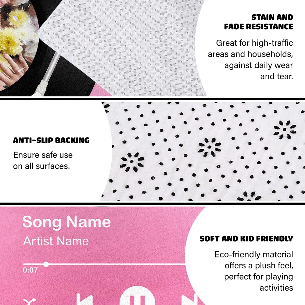 Custom Music Album Doormat for Front Door and Entryway