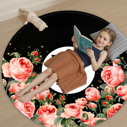 Personalized Vinyl Record Rug with Photo and Song Name