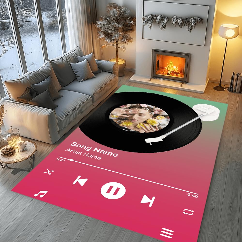 Custom Music Album Doormat for Front Door and Entryway