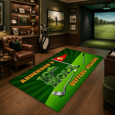 Custom Golf Welcome Mat for Front Door and Entryway