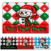 Personalized Christmas Doormat with Custom Family Name