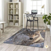 Custom Galaxy Wolves Welcome Mat with Wild Wolf Print - Wolf-ds15
