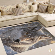 Custom Galaxy Wolves Welcome Mat with Wild Wolf Print - Wolf-ds15