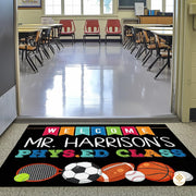 Custom Teacher Welcome Doormat for Classroom and School Gym