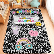 Custom Alphabet Welcome Mat with Spanish ABC and Numbers