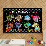 Custom Math Classroom Welcome Mat with Formulas and Numbers - Math D10 / 3' x 5' (Rectangular)