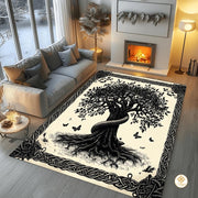 Custom Family Name Welcome Mat with Tree of Life and Address - Tree-ds18