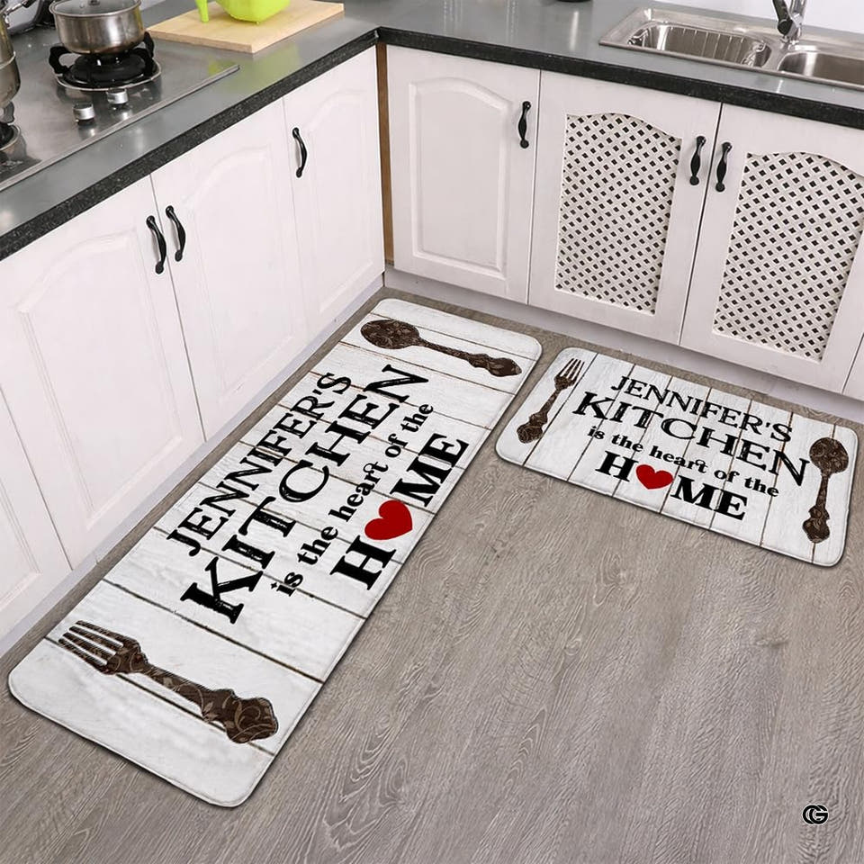 Rustic farmhouse whitewash wood plank dining area rug in primary perspective