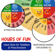 Custom Feelings Wheel Welcome Mat for Classroom and Office